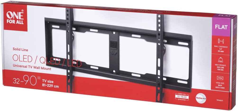 One for All Fixed 32 - 90" Flat TV Bracket - WM4611